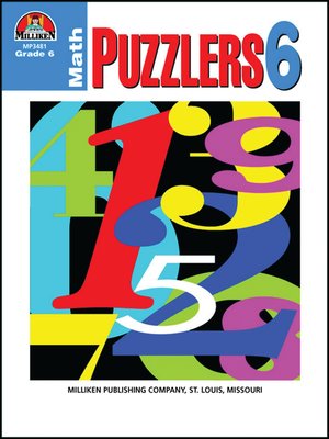 cover image of Math Puzzlers - Grade 6
